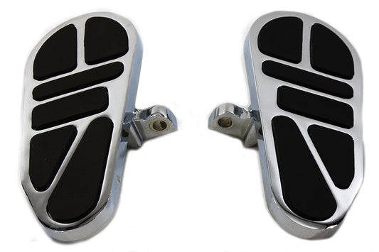 HARLEY Mini Passenger Footboard Set Chrome Fits 0-  Custom, application to fit peg mounts that accep