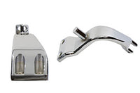HARLEY FXD Fahrer-Fußrastenhalter-Set Chrom passend für 1991–2017 FXD,