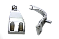 HARLEY FXD Fahrer-Fußrastenhalter-Set Chrom passend für 1991–2017 FXD,