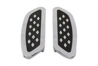 HARLEY Fahrer-Trittbrett-Set Chrom mit Diamant-Design Passt für 1980-UP FLT, 1986-UP FLST, 1980-UP F