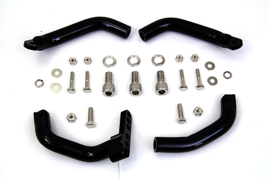 HARLEY Trittbrett-Verlängerungssatz Schwarz Passend für 1983-2008 FLT,