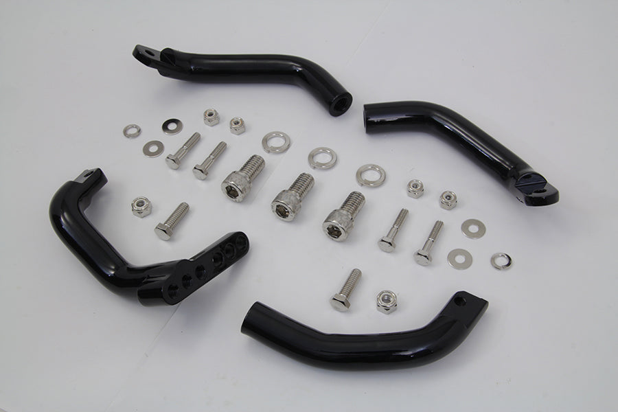 HARLEY Trittbrett-Verlängerungssatz Schwarz Passend für 1983-2008 FLT,