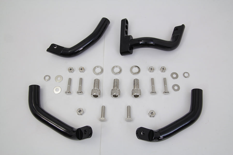 HARLEY Trittbrett-Verlängerungssatz Schwarz Passend für 1983-2008 FLT,