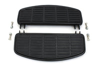 HARLEY Driver Black 'D' Shape Footboard Set fits 1966-1984 FL,  1966-1973 G,