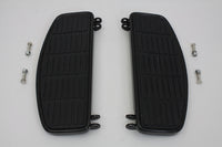 HARLEY Driver Black 'D' Shape Footboard Set fits 1966-1984 FL,  1966-1973 G,