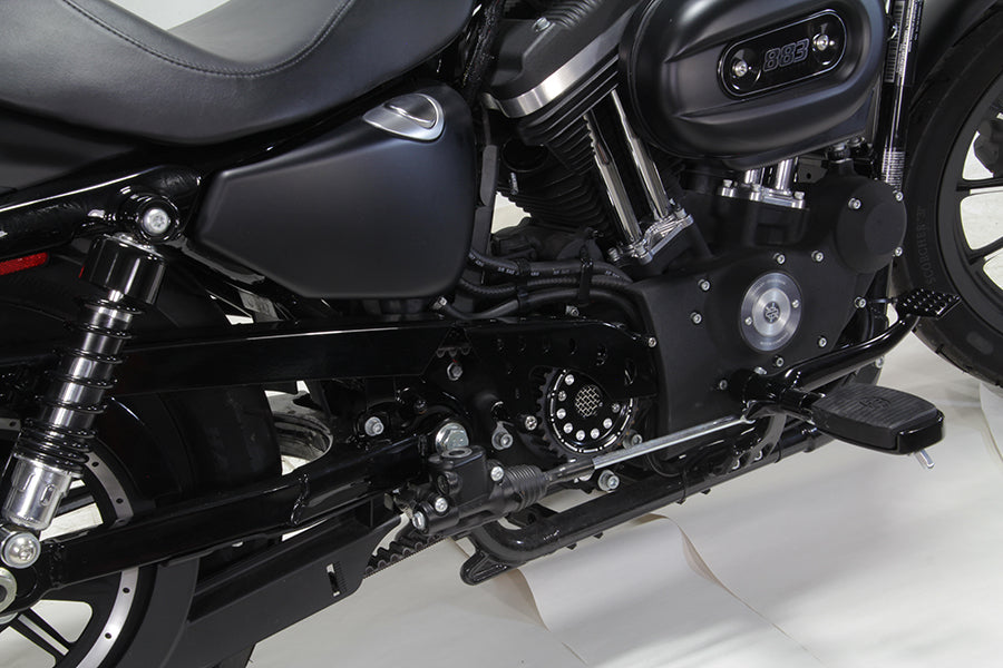 HARLEY Outlaw Black Front-Riemenscheibenabdeckung-Kit passend für 2004-UP XL,