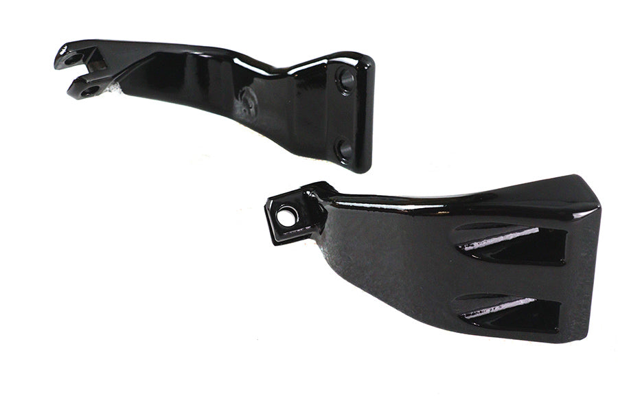 HARLEY FXD Fahrerfußrastenhalterungssatz Schwarz Passend für 1991–2017 FXD,