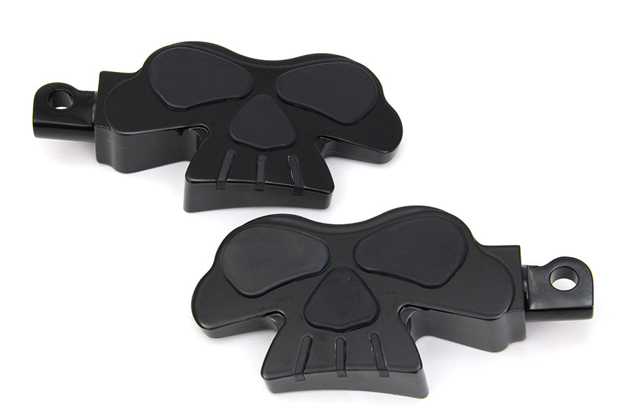 HARLEY Skull Face Footpeg Set fits 0-  All, models with female mounting block