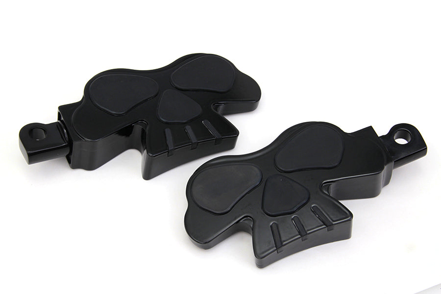 HARLEY Skull Face Footpeg Set fits 0-  All, models with female mounting block