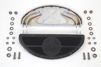 HARLEY World's Fair Style Half Moon Footboard Set Chrome fits 1936-1952 W,  1936-1973 G,  1941-1984 FL,