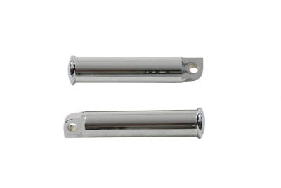 HARLEY Chrom Fußrasten-Set im Smooth Style aus Billet-Aluminium, passend für alle Modelle ab 0- mit weiblicher Aufnahme