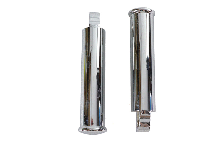 HARLEY Chrom Fußrasten-Set im Smooth Style aus Billet-Aluminium, passend für alle Modelle ab 0- mit weiblicher Aufnahme
