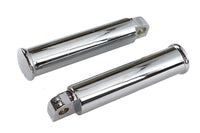 HARLEY Chrom Fußrasten-Set im Smooth Style aus Billet-Aluminium, passend für alle Modelle ab 0- mit weiblicher Aufnahme