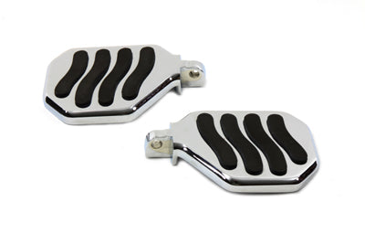 HARLEY Chrome Mini Peg-board Set with Wave Design Fits 0-  Custom, application to replace pegs with