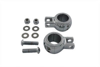 HARLEY Chrome Footpeg Mount Clamp Set fits 0-  Custom, application to clamp to 1-1/4 engine bar"