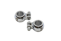 HARLEY Chrome Footpeg Mount Clamp Set fits 0-  Custom, application to clamp to 1-1/4 engine bar"
