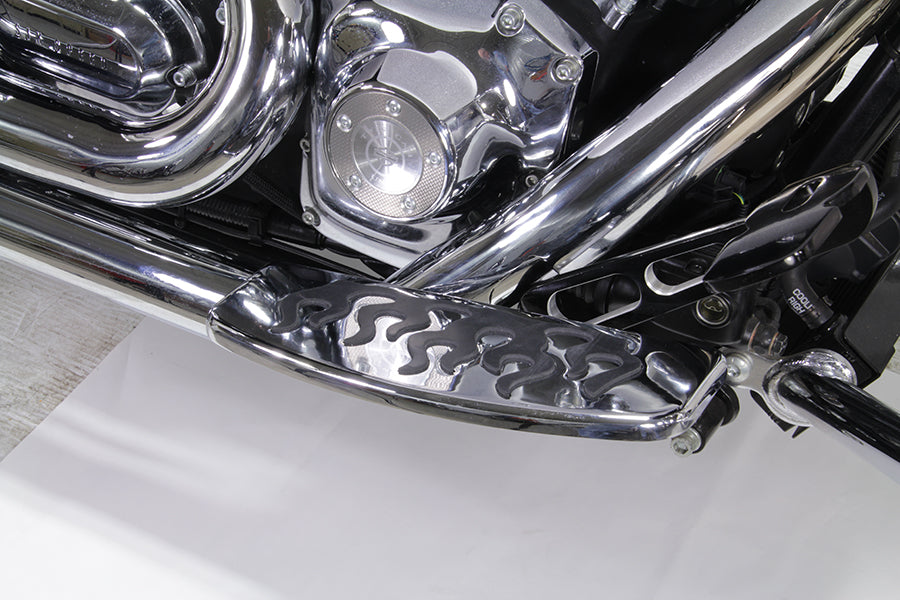 HARLEY Trittbrett-Set im Flammen-Design, passend für 1980-UP FLT, 1986-UP FLST, 1980-UP FLT,