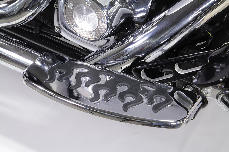 HARLEY Trittbrett-Set im Flammen-Design, passend für 1980-UP FLT, 1986-UP FLST, 1980-UP FLT,