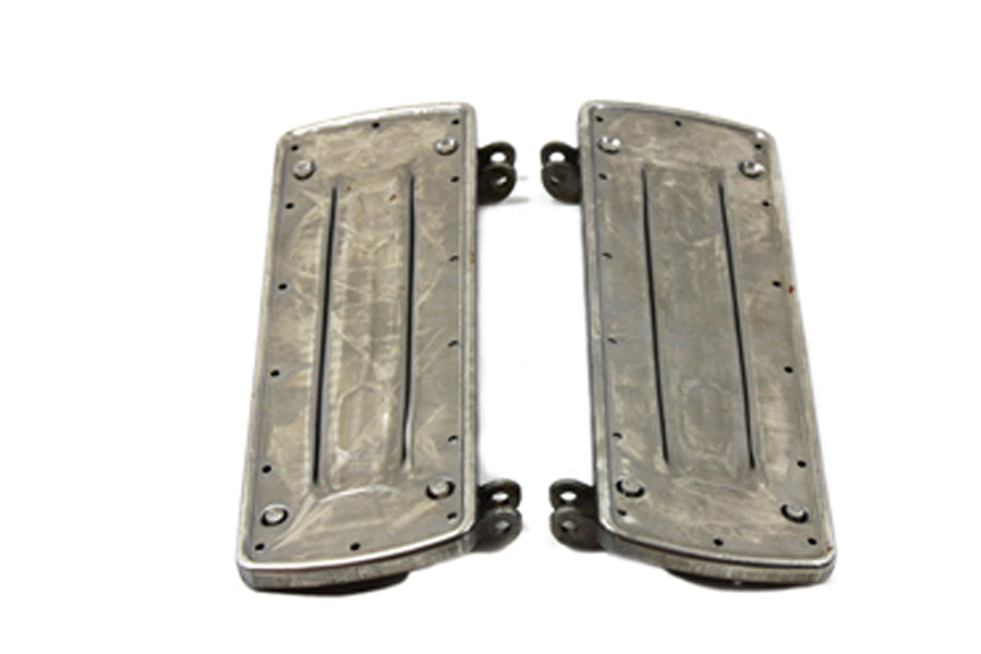 HARLEY Trittbrett-Set im Driver Square Style mit unbehandelter Oberfläche, passend für 1936-1952 W, 1936-1973 G, 1941-198