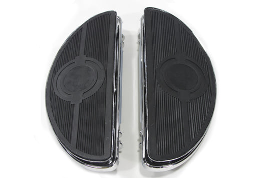 HARLEY Fahrer-Trittbrett-Set Chrom Passend für FLT ab 1980, FLST ab 1986, FLT ab 1980,