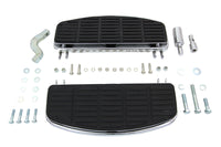 HARLEY Driver 'D' Shape Footboard Set Chrome fits 1940-1984 FL,  1940-1946 U,  1940-1952 W,  1941-1972 G,