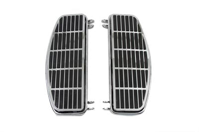 HARLEY Driver ISO Insert Footboard Set D Shaped fits 1940-1984 FL,  1940-1946 U,  1940-1952 W,  1941-1972 G,