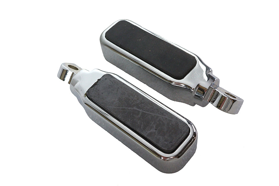 HARLEY Chrome Slugger Style Fußrasten-Set Passend für alle Modelle mit weiblichem Montageblock