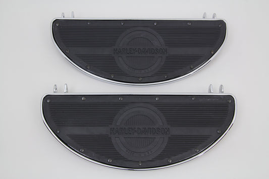 HARLEY-Replika-Fahrertrittbretter-Set mit Logo, passend für FL-Modelle von 1940-1984, U-Modelle von 1940-1946, W-Modelle von 1940-1952, 194
