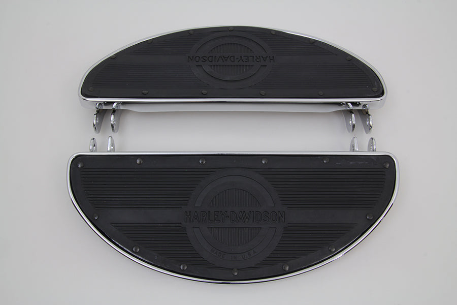 HARLEY-Replika-Fahrertrittbretter-Set mit Logo, passend für FL-Modelle von 1940-1984, U-Modelle von 1940-1946, W-Modelle von 1940-1952, 194