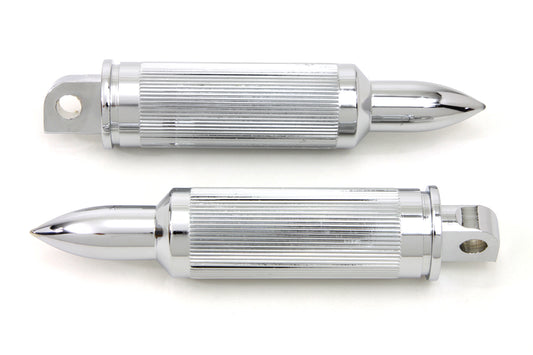 HARLEY Chrom Bullet Style AK-47 Fußrasten Set Passend für 1986-UP FXST,
