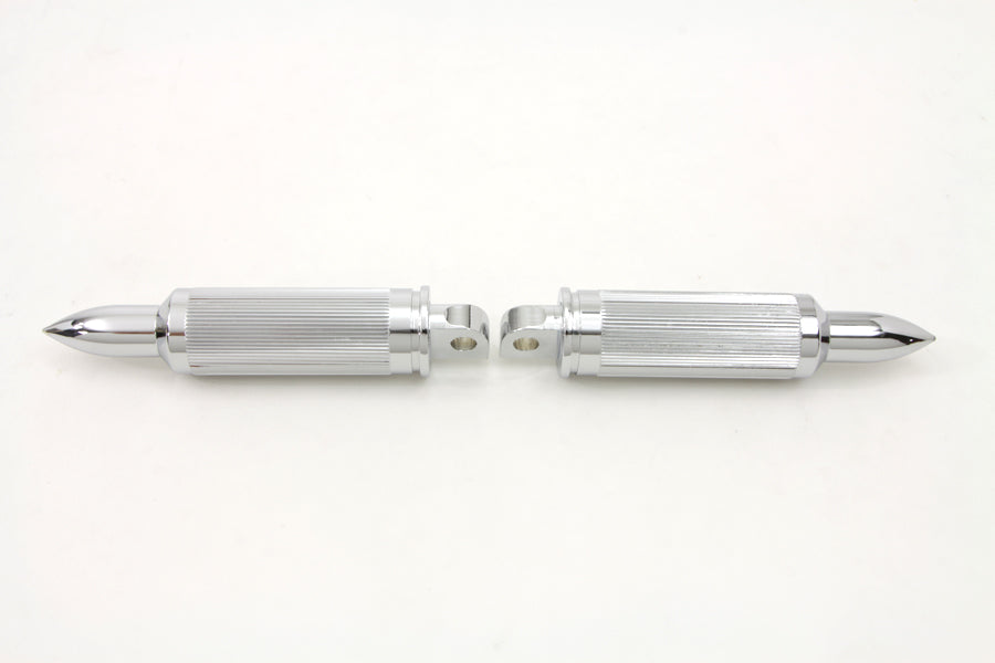 HARLEY Chrom Bullet Style AK-47 Fußrasten Set Passend für 1986-UP FXST,