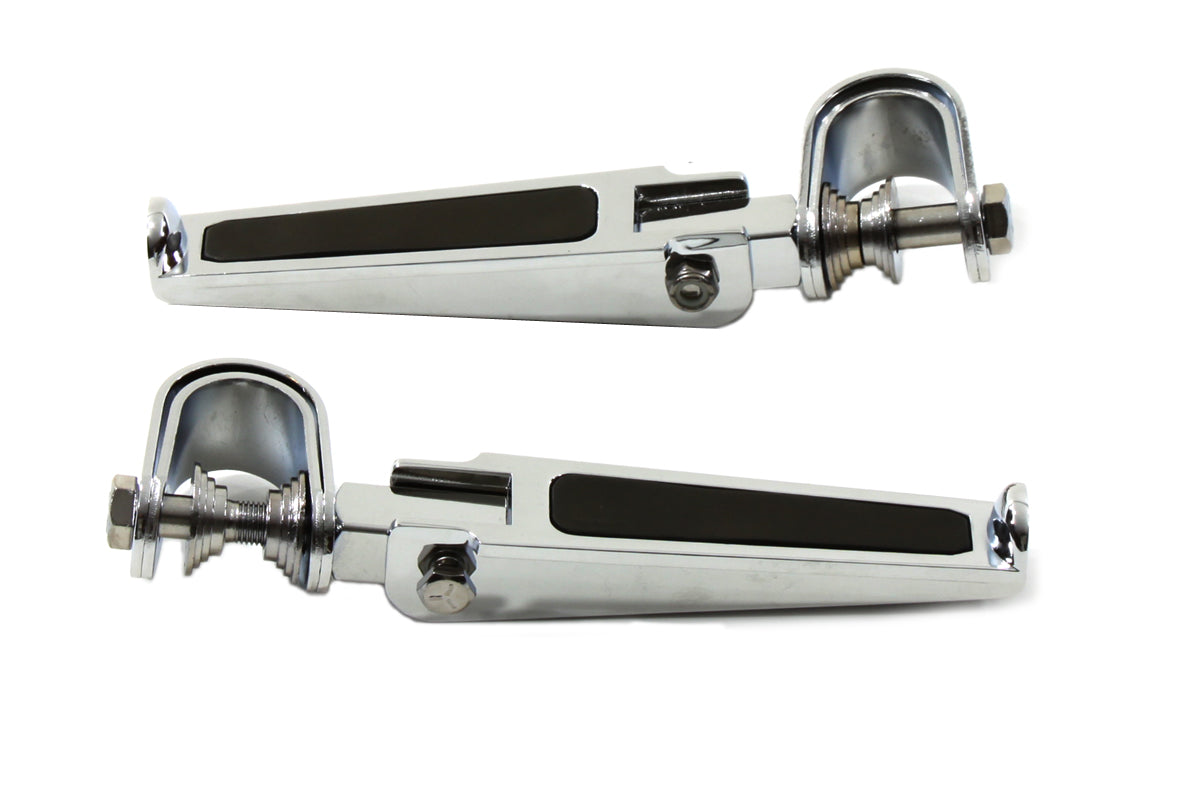 HARLEY Chrome Chopper Style Footpeg Set fits 0-  All, models with 1 or 1-1/4" engine bar"