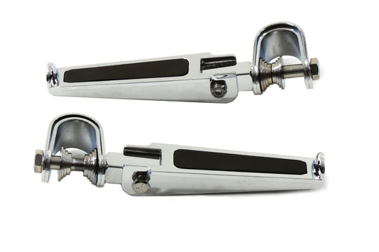 HARLEY Chrome Chopper Style Footpeg Set fits 0-  All, models with 1 or 1-1/4" engine bar"