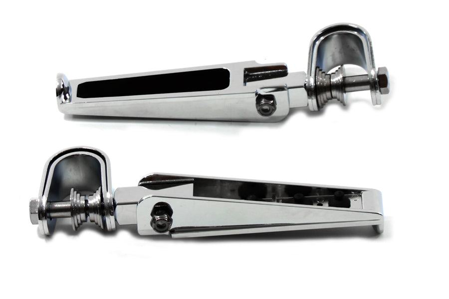 HARLEY Chrome Chopper Style Footpeg Set fits 0-  All, models with 1 or 1-1/4" engine bar"