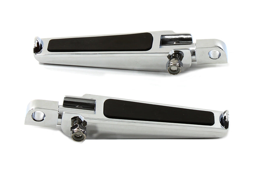 HARLEY Chrome Fußrasten Set Chopper Style Passend für alle Modelle mit weiblichem Montageblock