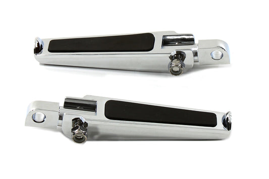 HARLEY Chrome Fußrasten Set Chopper Style Passend für alle Modelle mit weiblichem Montageblock