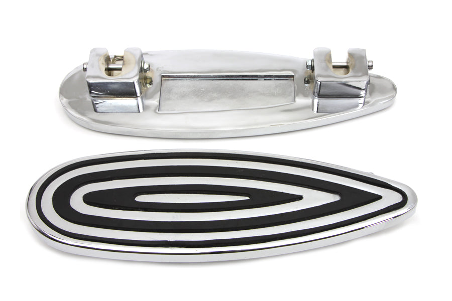 HARLEY Billet Trittbrett-Set Chrom Passend für 1980-UP FLT, 1986-UP FLST, 1980-UP FLT,
