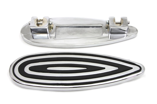 HARLEY Billet Trittbrett-Set Chrom Passend für 1980-UP FLT, 1986-UP FLST, 1980-UP FLT,