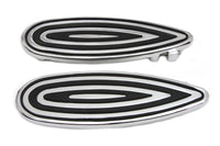 HARLEY Billet Trittbrett-Set Chrom Passend für 1980-UP FLT, 1986-UP FLST, 1980-UP FLT,