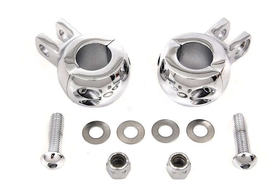 HARLEY Seat Shock Mount Clamp Set fits 1941-1957 FL,   1970-1984 FX,   1936-1947 EL,