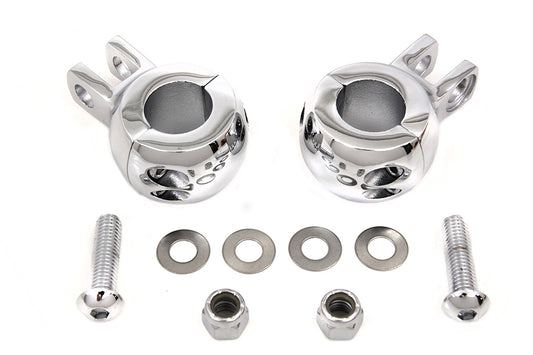 HARLEY Seat Shock Mount Clamp Set fits 1941-1957 FL,   1970-1984 FX,   1936-1947 EL,