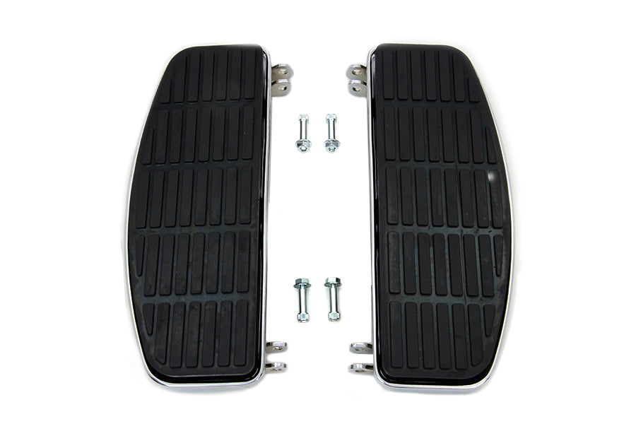 HARLEY FXRP Driver Chrome 'D' Shape Footboard Set fits 1985-1994 FXRP,