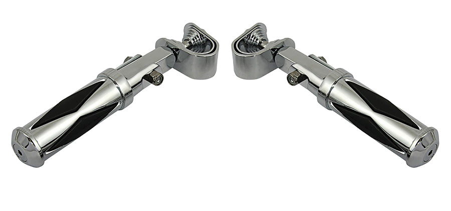 HARLEY Diamond Style Footpeg Set fits 0-  All, models with 1 engine bar"