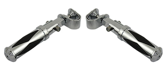 HARLEY Diamond Style Footpeg Set fits 0-  All, models with 1 engine bar"