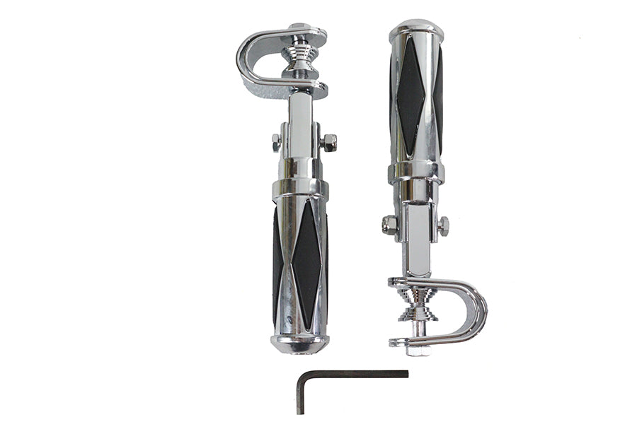 HARLEY Diamond Style Fußrasten-Set Passend für alle Modelle mit 1 Sturzbügel