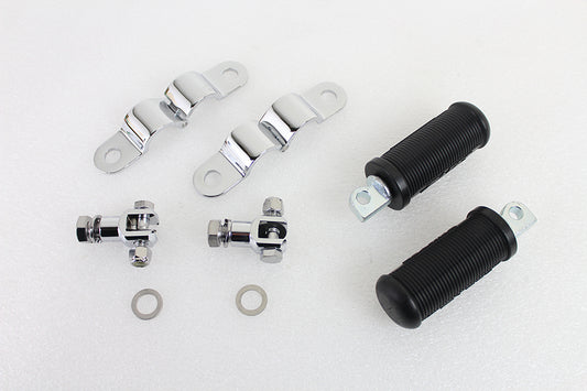 HARLEY Bates Clamp on Footpeg Set fits 0-  All, models with 1-1/8 engine bar"