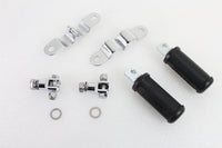 HARLEY Bates Clamp on Footpeg Set fits 0-  All, models with 1-1/8 engine bar"