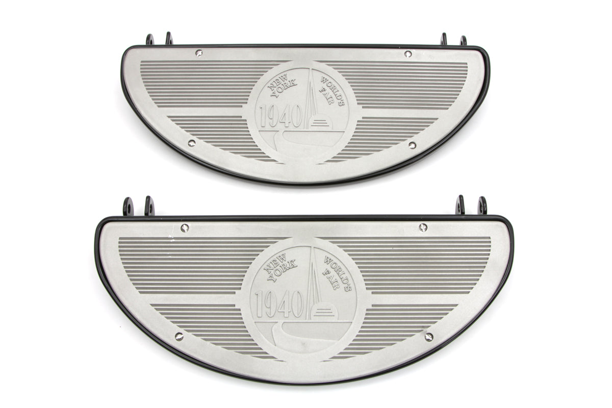 HARLEY Half Moon Trittbrett-Set, Schwarz, passend für 1941–1980 FL, 1941–1952 W,