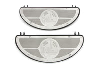 HARLEY Half Moon Trittbrett-Set, Schwarz, passend für 1941–1980 FL, 1941–1952 W,