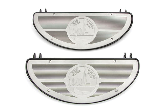 HARLEY Half Moon Trittbrett-Set, Schwarz, passend für 1941–1980 FL, 1941–1952 W,
